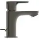 Ideal Standard Armatur in Magnetgrau, mit einem Hebel zum Regulieren des Wasserflusses. Das Design ist modern und funktional, geeignet für Waschbeckeninstallationen.